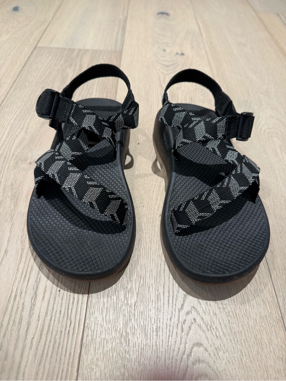 Chaco Z/CLOUD Black Patterned Strap Men's Sandals